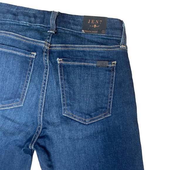 NWT Jean Shorts☀️JEN7 By 7 for all mankind Size 0 Bermuda - Picture 4 of 6